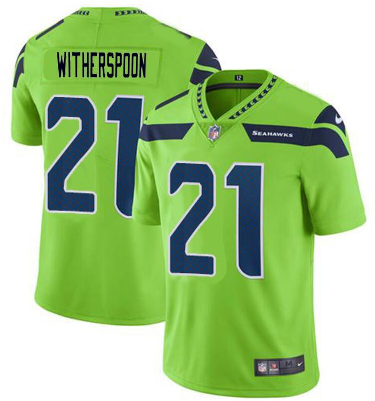 Men's Seattle Seahawks #21 Devon Witherspoon Green Vapor Untouchable Limited Stitched Football Jersey